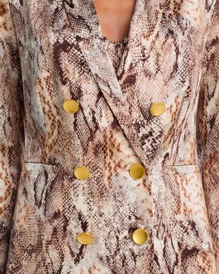 Colin Double Breasted Silk Blazer, Sonya Silk Bustier & Ryker Silk Maxi Skirt