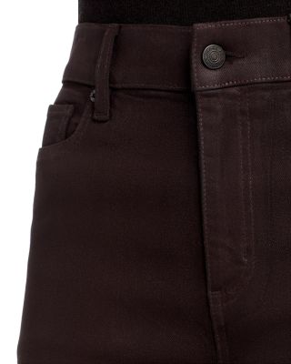 Le Slim Palazzo High Rise Jeans in Truffle Coated