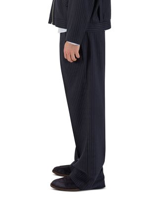 Twill Pinstripe Trousers