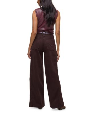 James High Rise Wide Leg Jeans in Black Coffee