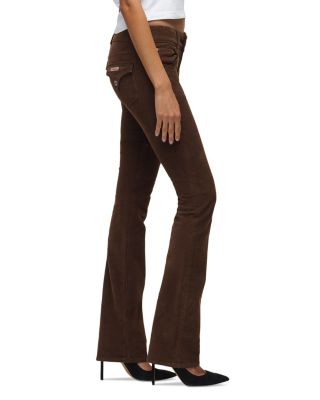 Beth Mid Rise Baby Boot Jeans in Black Coffee