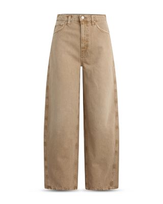 Bailey Relaxed Barrel Jeans in Burnt Khaki