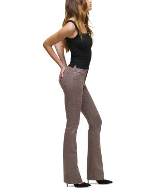 Barbara High Rise Bootcut Jeans in Iron Snake