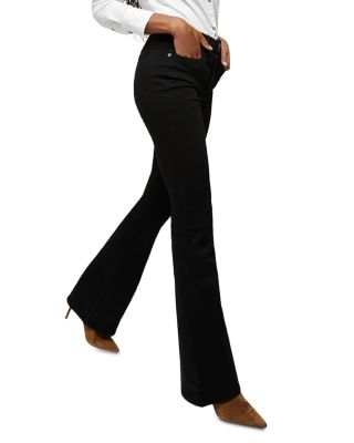 Beverly High Rise Skinny Flare Jeans in Onyx