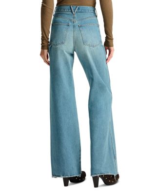 Taylor High Rise Wide Leg Jeans in Blue Glare