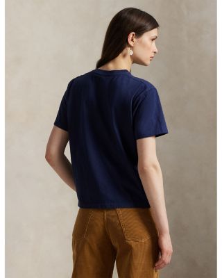 Logo Crest Cotton Jersey Crewneck Tee