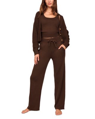 Cropped Cardigan Sweater, Cropped Sweater Tank & Sweater Pants