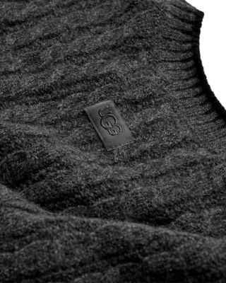 Cable Knit Whipstitched Sweater