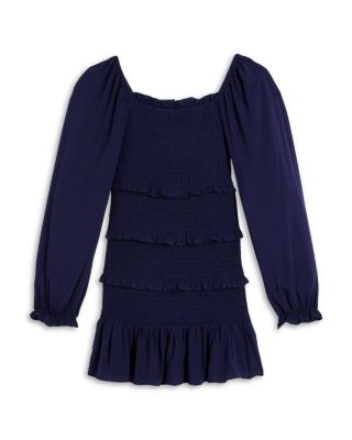 KatieJnyc - Girls' Laila Long Sleeved Smocked Dress - Big Kid