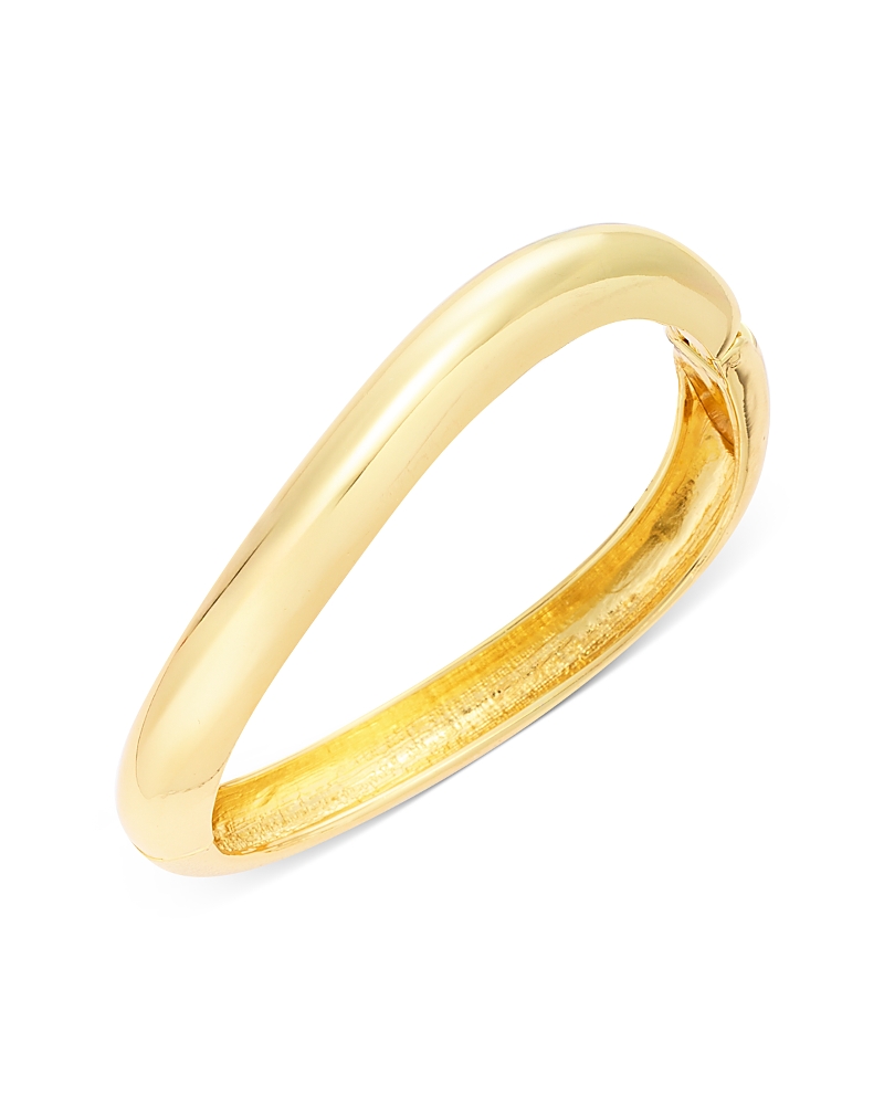 Aqua Wavy Bangle Bracelet - Exclusive