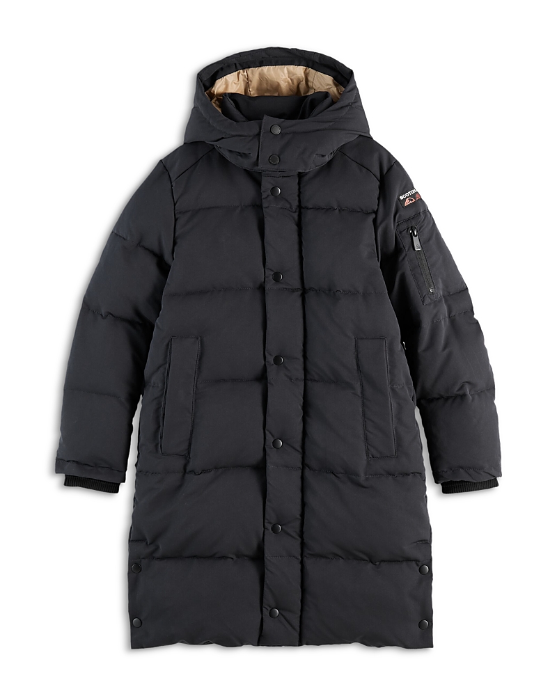 Scotch & Soda Boys' Longer Length Puffer Jacket - Little Kid, Big Kid In Black