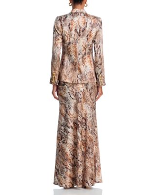 Colin Double Breasted Silk Blazer, Sonya Silk Bustier & Ryker Silk Maxi Skirt