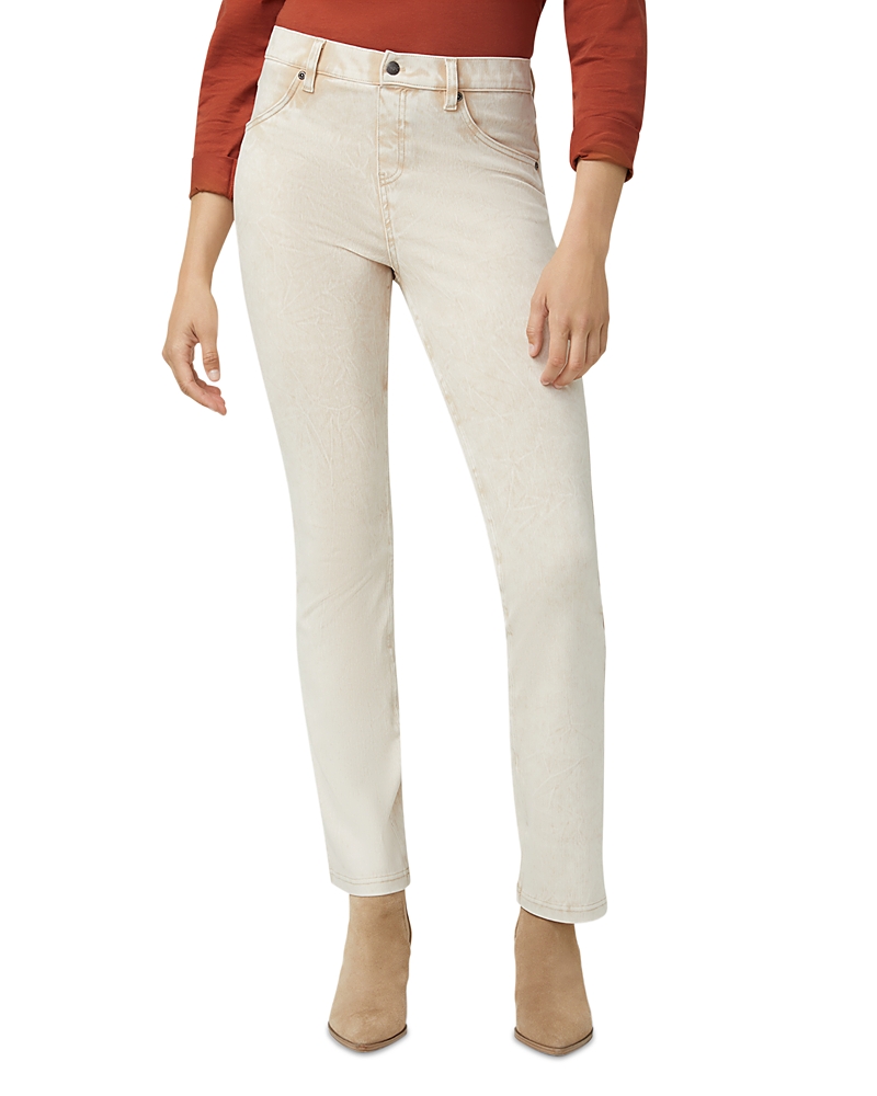 Hue Ultra Soft High Rise Denim Baby Bootcut Leggings In White