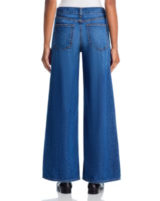 Atomic High Rise Wide Leg Jeans in Feather Weight Gunnison
