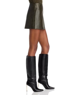 Baron Faux Leather Mini Skirt