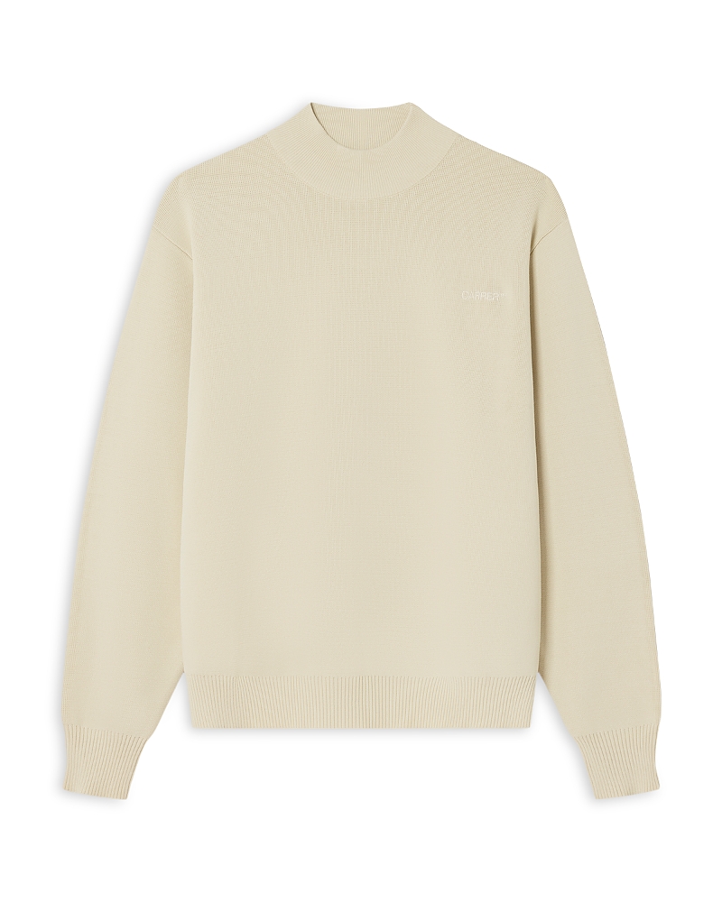 Carrer Milo Mock Neck Sweater In Neutral