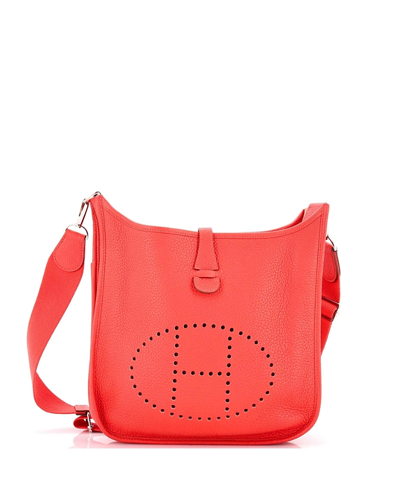 Pre-owned Pre-owned Hermes Hermes Pm Evelyne Bag Gen Iii Clemence In Red