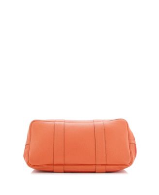 Pre-Owned HERM&Egrave;S 36 Garden Party Tote Toile and Leather