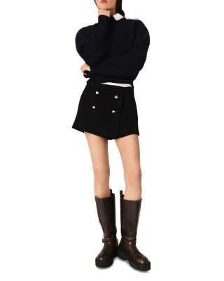 Tweed Shorts with Contrast Band