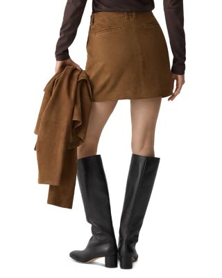 Leather Trouser Mini Skirt