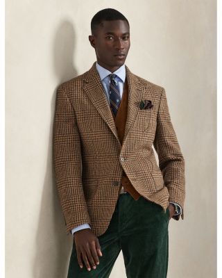 Polo Tailored Plaid Wool Sport Coat