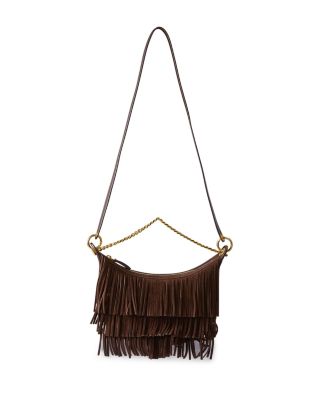 Small Suede Fringe Fortune Bag