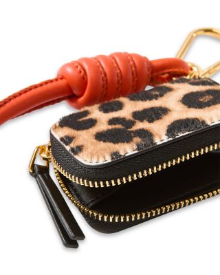 Leopard Print Zip Pouch Bag Charm