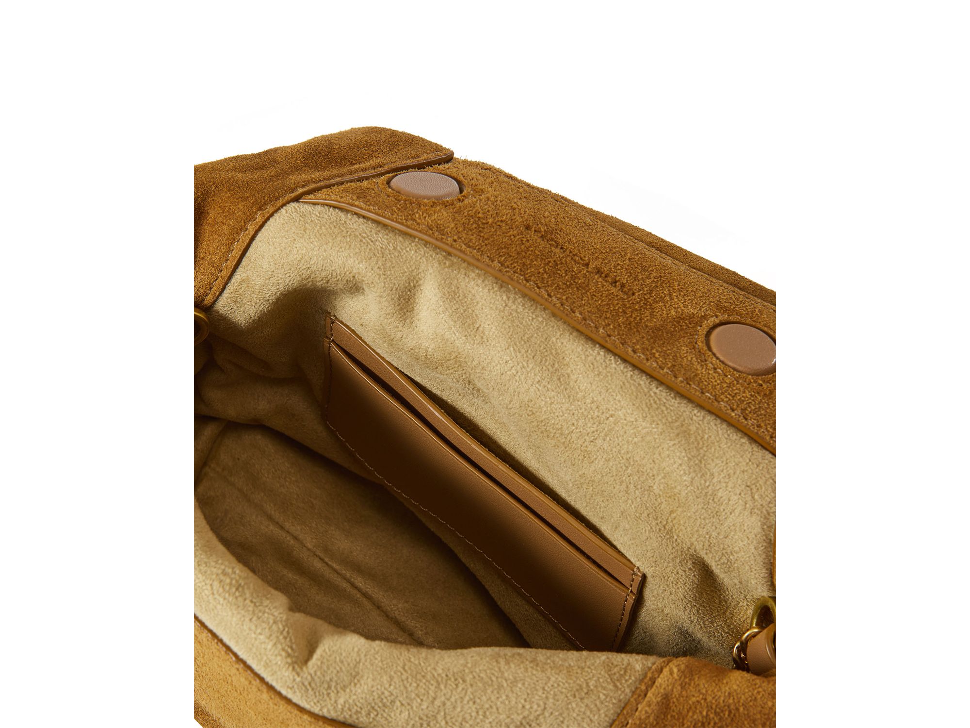 Small Suede Slouch Shoulder Bag — Image 4