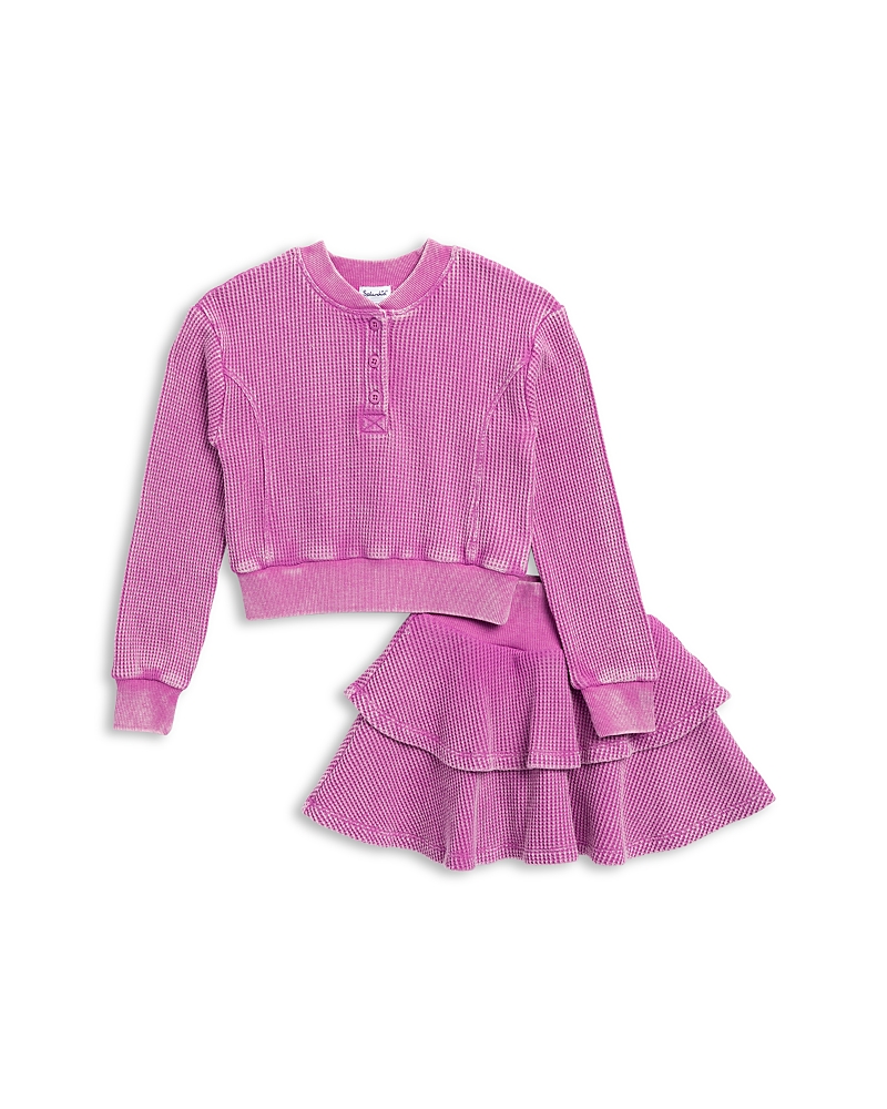 Splendid Girls' Playful Perry Top & Skirt Set - Little Kid In Pink