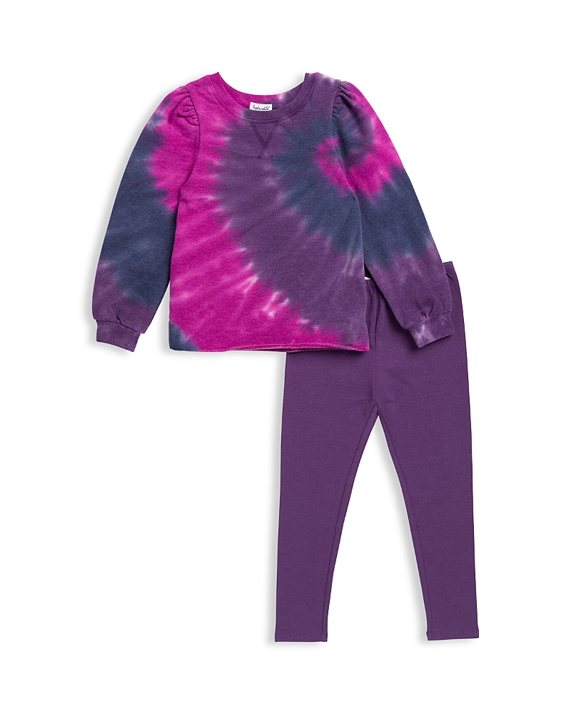 Splendid Girls' Disco Tie-dyed Sweatshirt & Leggings Set - Little Kid In Multi