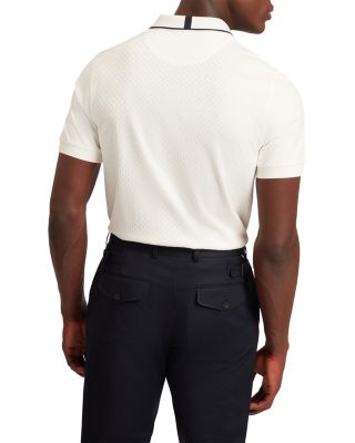 Cophen T Texture Zip Neck Polo Shirt