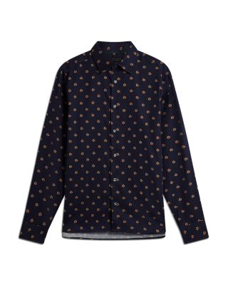 Olufar Slim Fit Button-Front Shirt