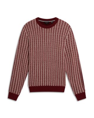 Frankez Textured Crewneck Sweater