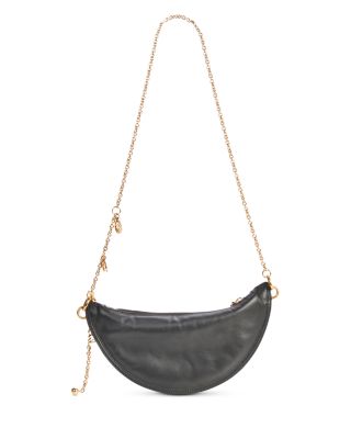 Icons Mini Leather Halfmoon Bag