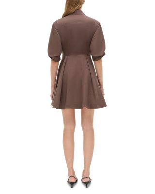 Jazzie Elbow Sleeve Mini Shirt Dress