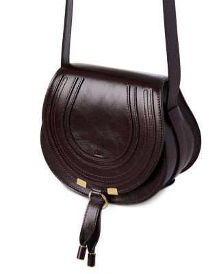 Marcie Small Leather Saddle Bag