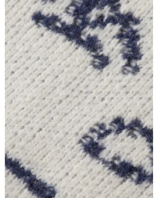 Jacquard Extra Dropped Shoulder Sweater