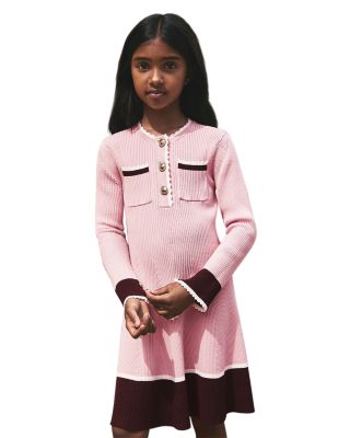 Girls' Willa Scallop Detail Knitted Dress - Little Kid, Big Kid