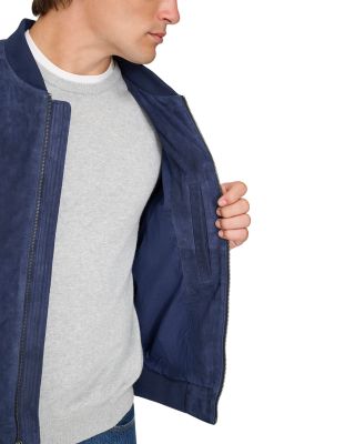 Suede Bomber Jacket