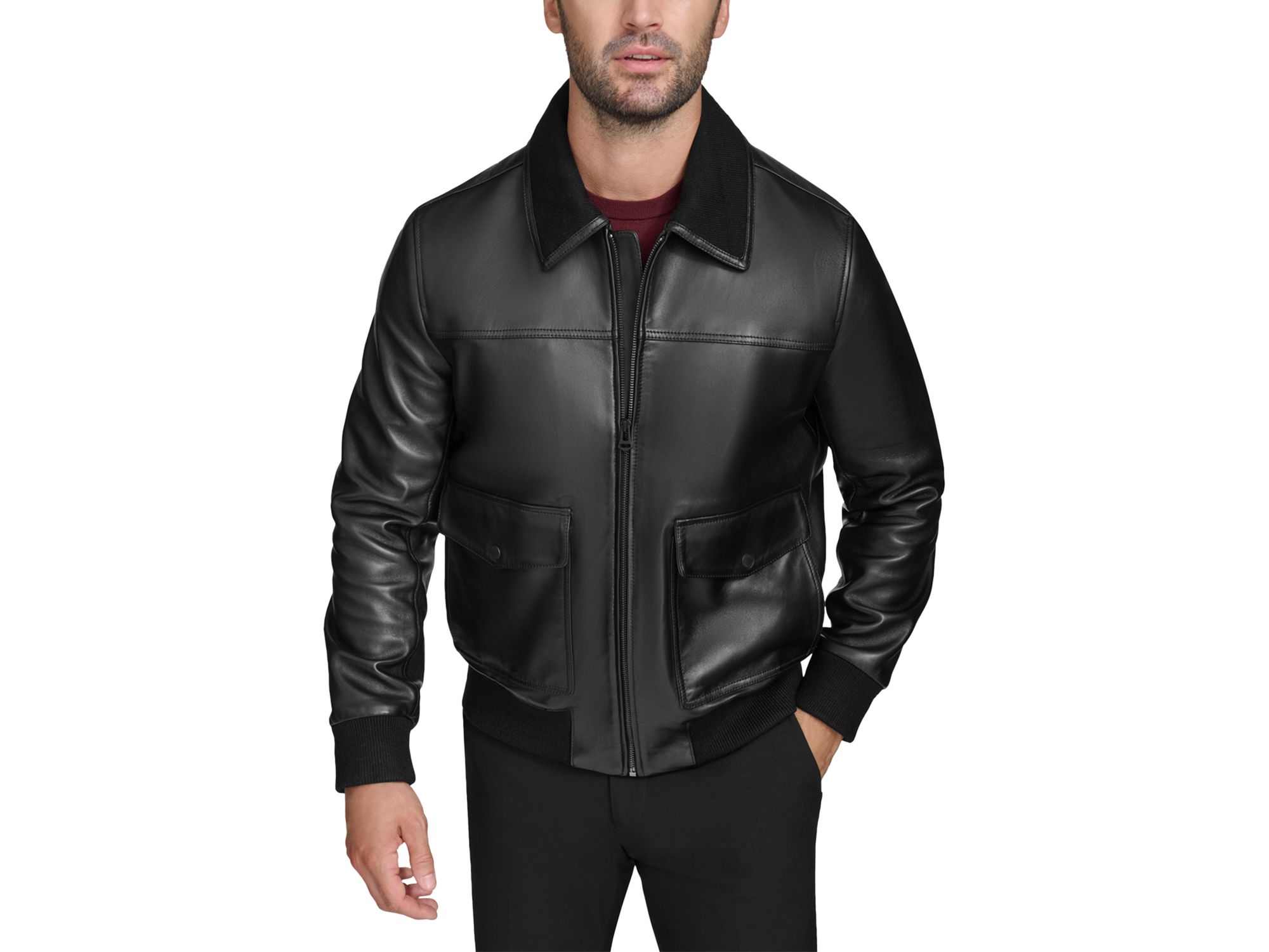 Luxe Leather Jacket - Image 1