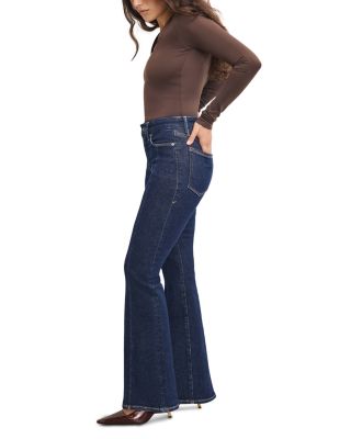 Good Petite Flare Jeans in Indigo983
