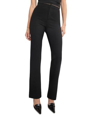 Soft Stretch Pont&amp;eacute; Straight Trousers