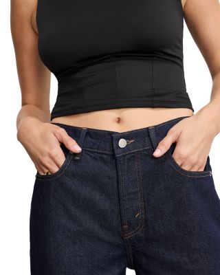 Good Standard Baggy Cuffed Jeans in Indigo1006