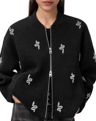 Rhea Bea Embellished Bomber Jacket
