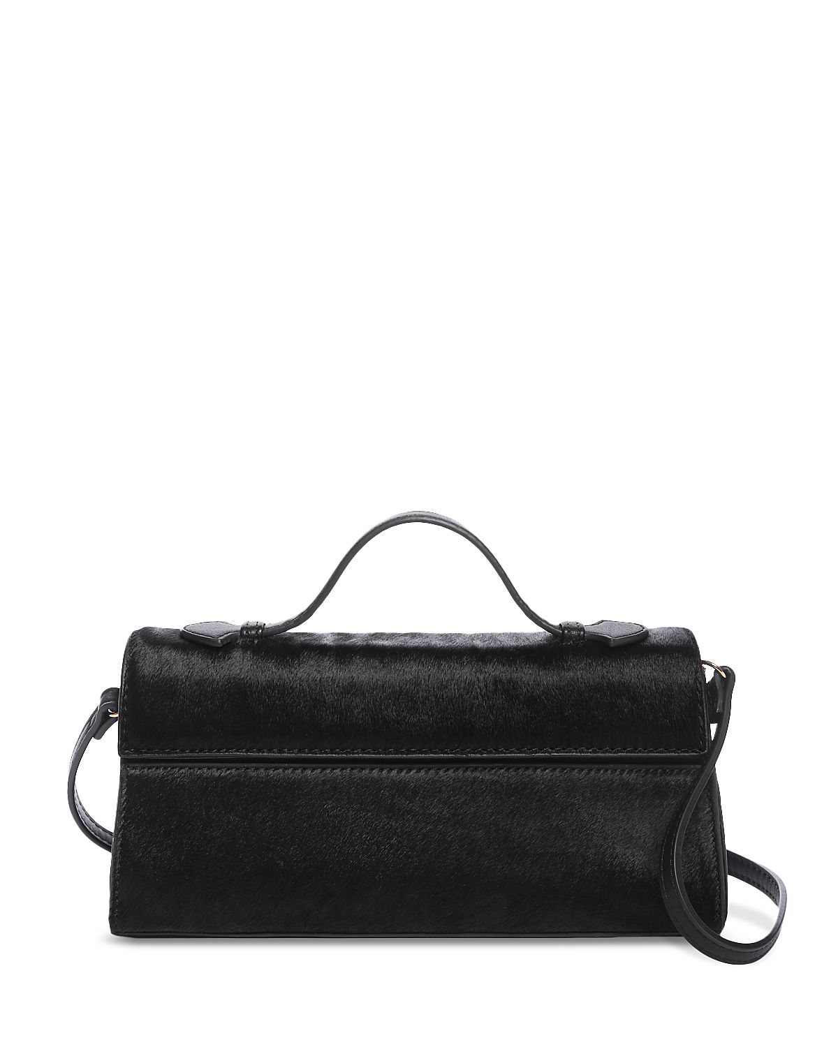 Aqua East West Calf Hair Top Handle Shoulder Bag - Exclusive