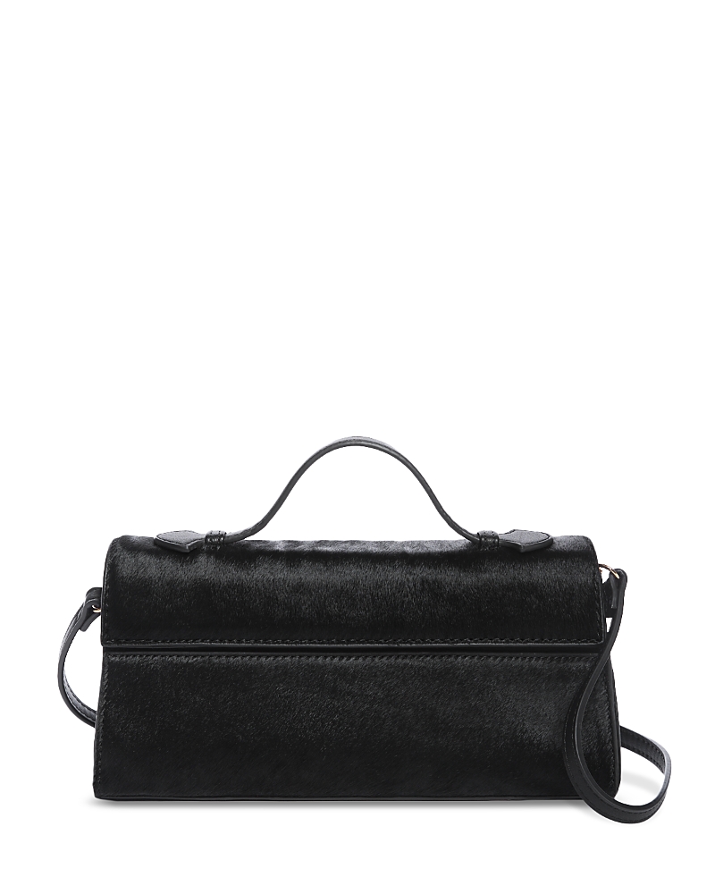 Aqua East West Calf Hair Top Handle Shoulder Bag - Exclusive