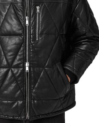 Brockwell Leather Puffer Jacket