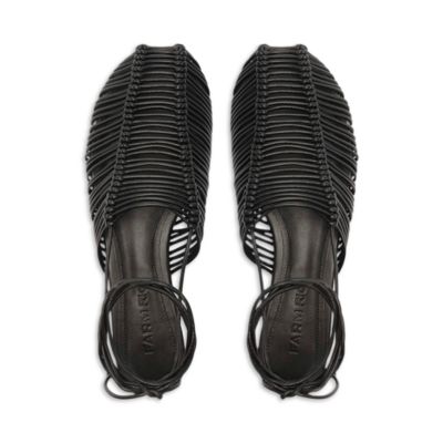 Women's Macrame Ankle Tie Sandals