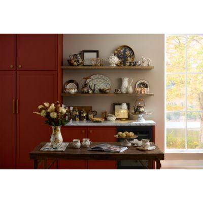 Wild Rose Brown 3 Quart Tea Kettle