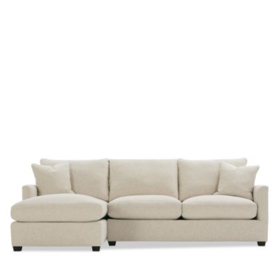 Hudson Park Collection - Bowery 2-Piece Fabric Sectional - Exclusive